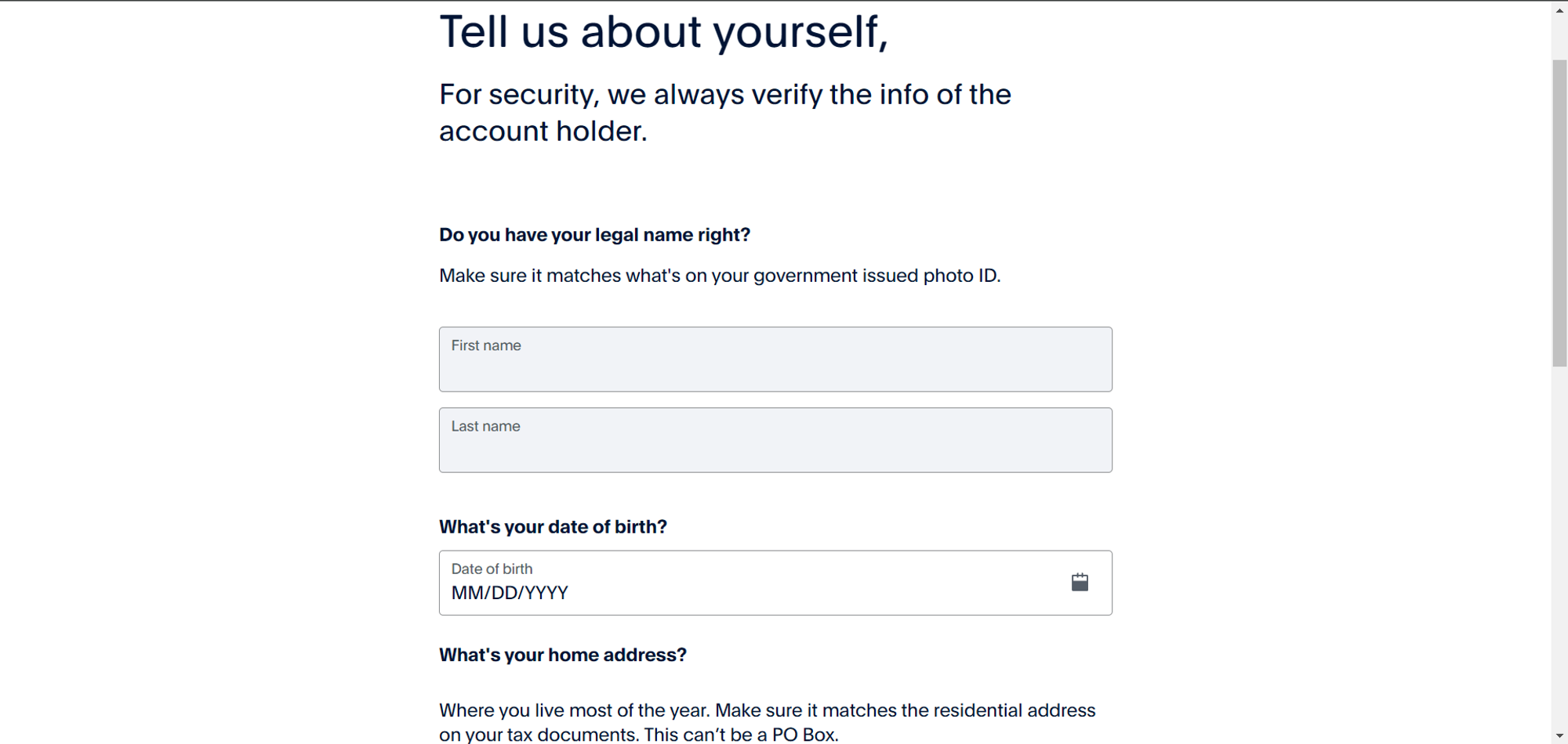 Personal Information Verification