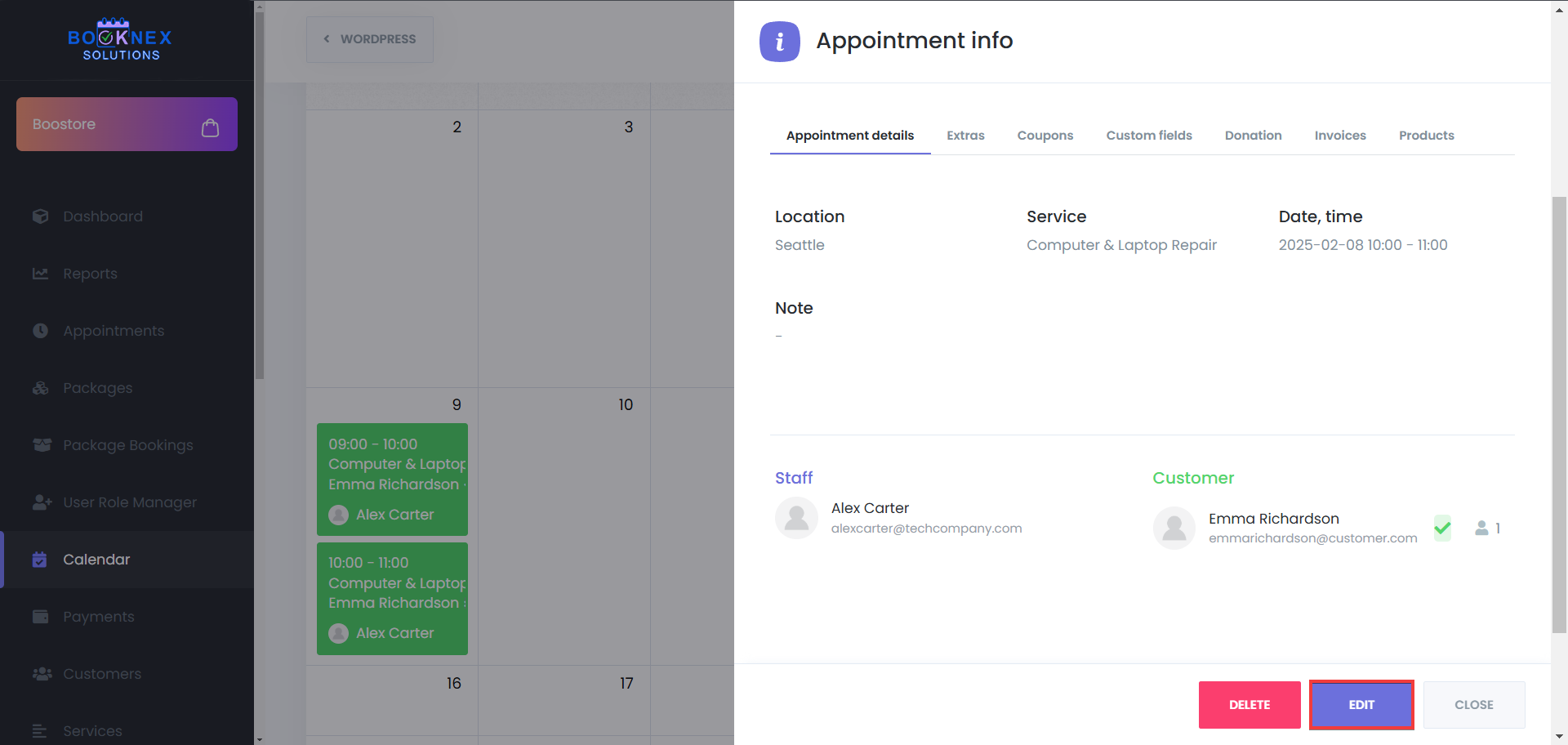Edit Appointment Details