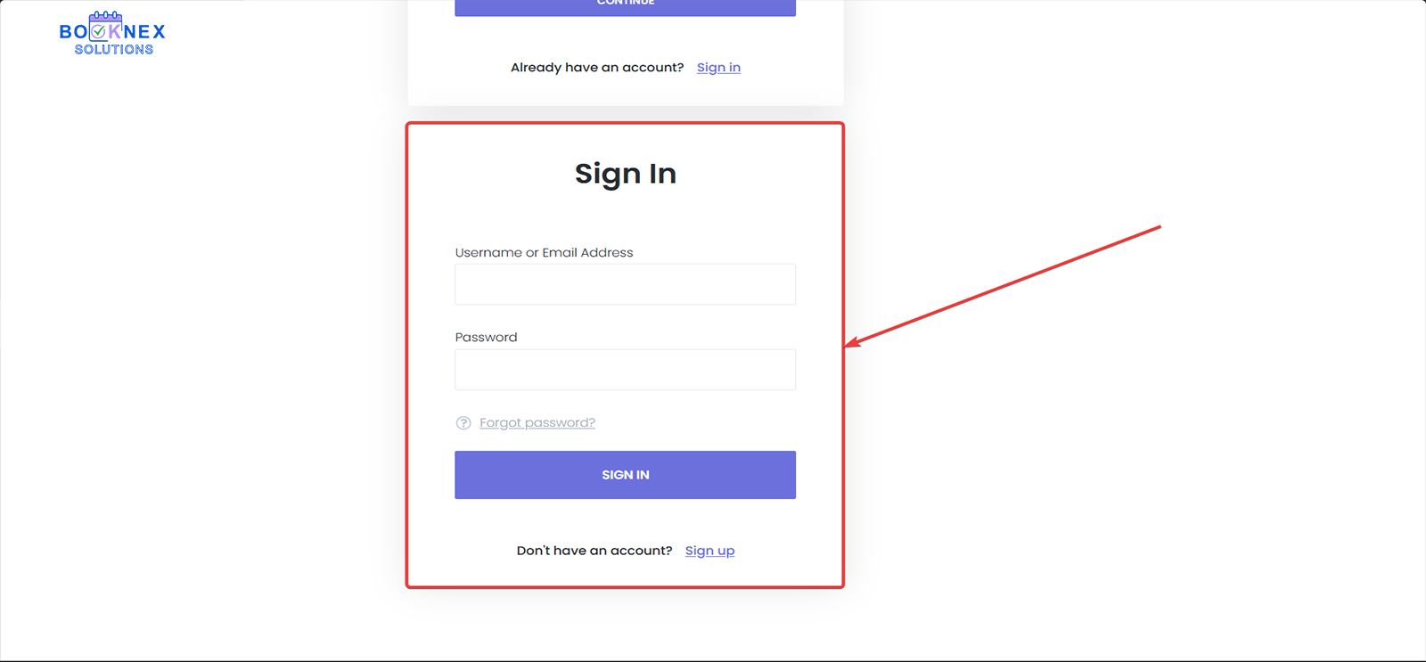 Customer Panel Login
