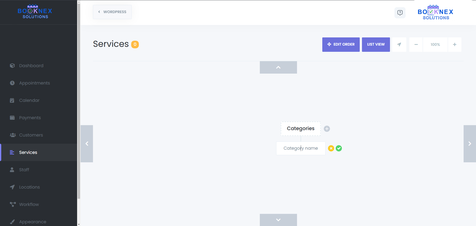 Add Service Category