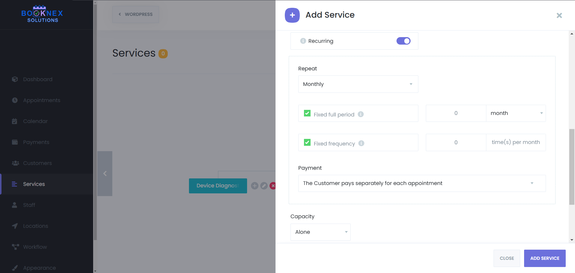 Recurring Appointments