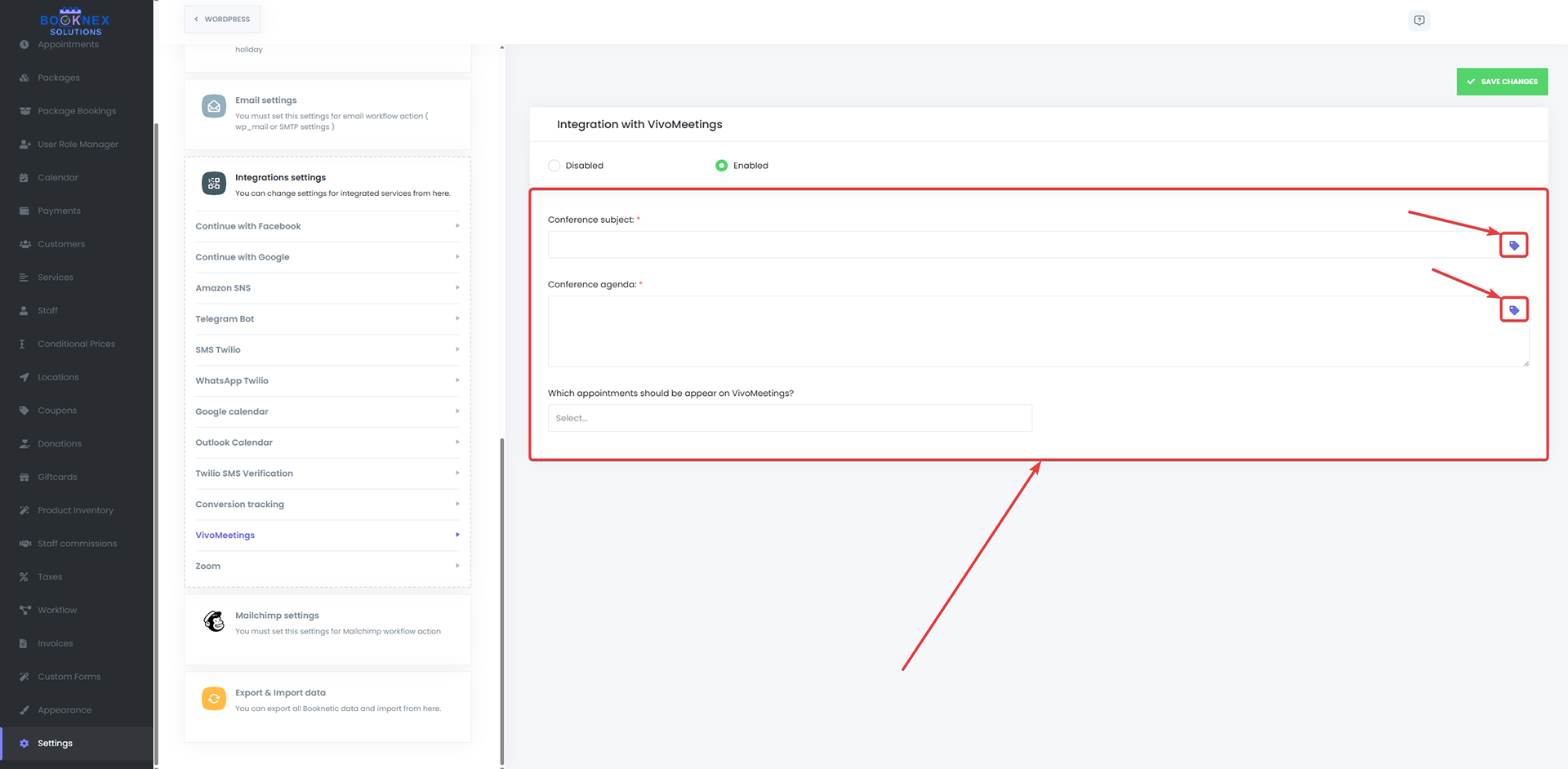 Configure Meeting Settings