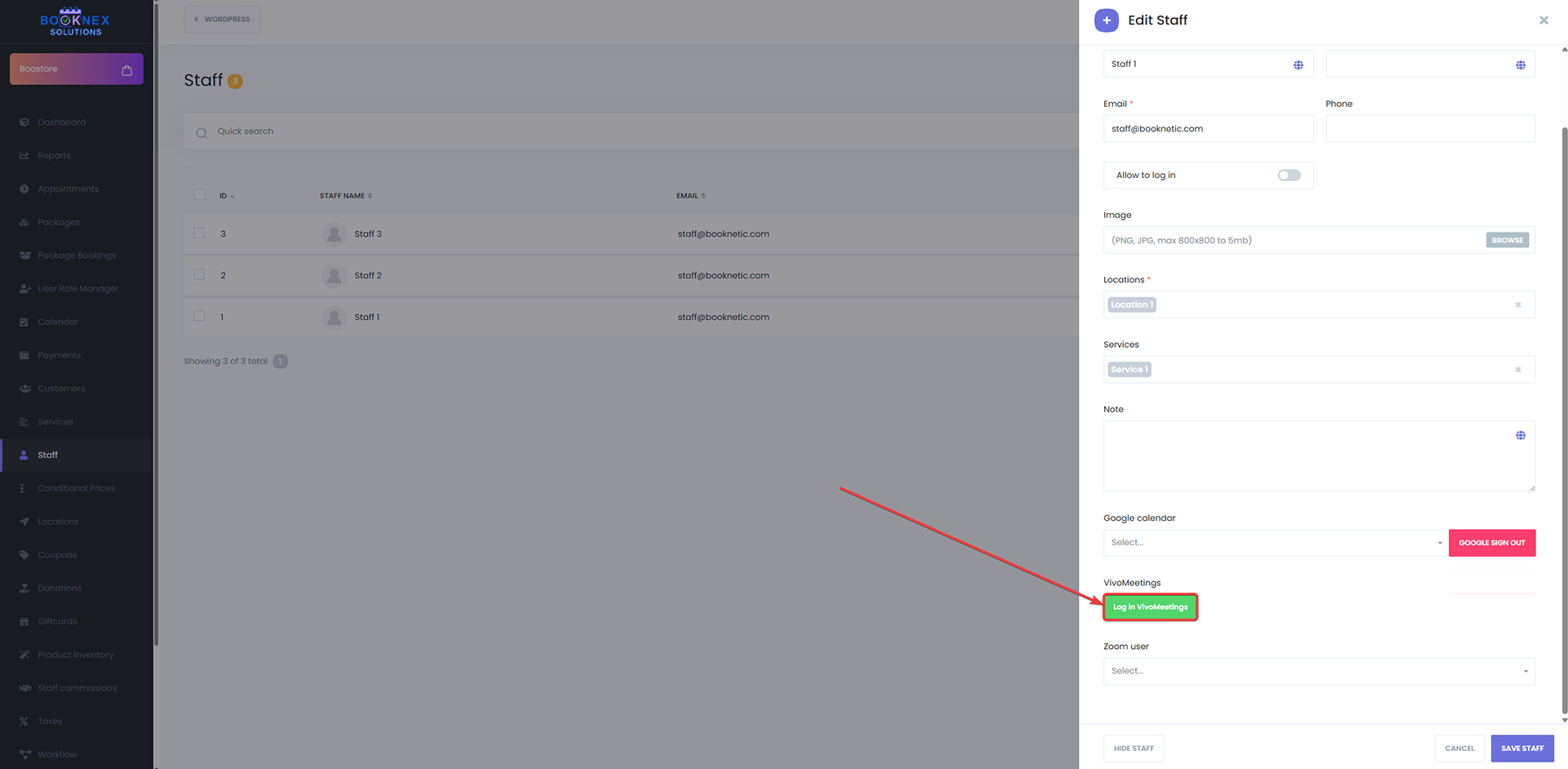 Log In to VivoMeetings